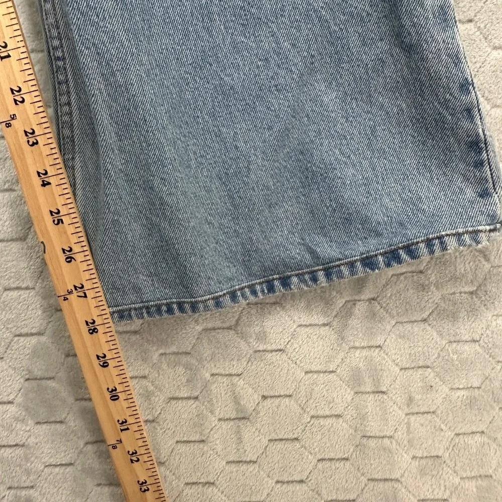 Abercrombie & Fitch Baggy Boot Mid Rise Jeans Light Wash Y2K 90s Womens 26/2 - Picture 10 of 10